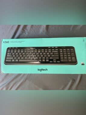 New Logitech K360 Compact Wireless Keyboard - Black